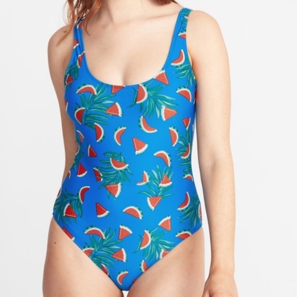 Old Navy Other - Old Navy Graphic Scoop-Back Swimsuit for Women New